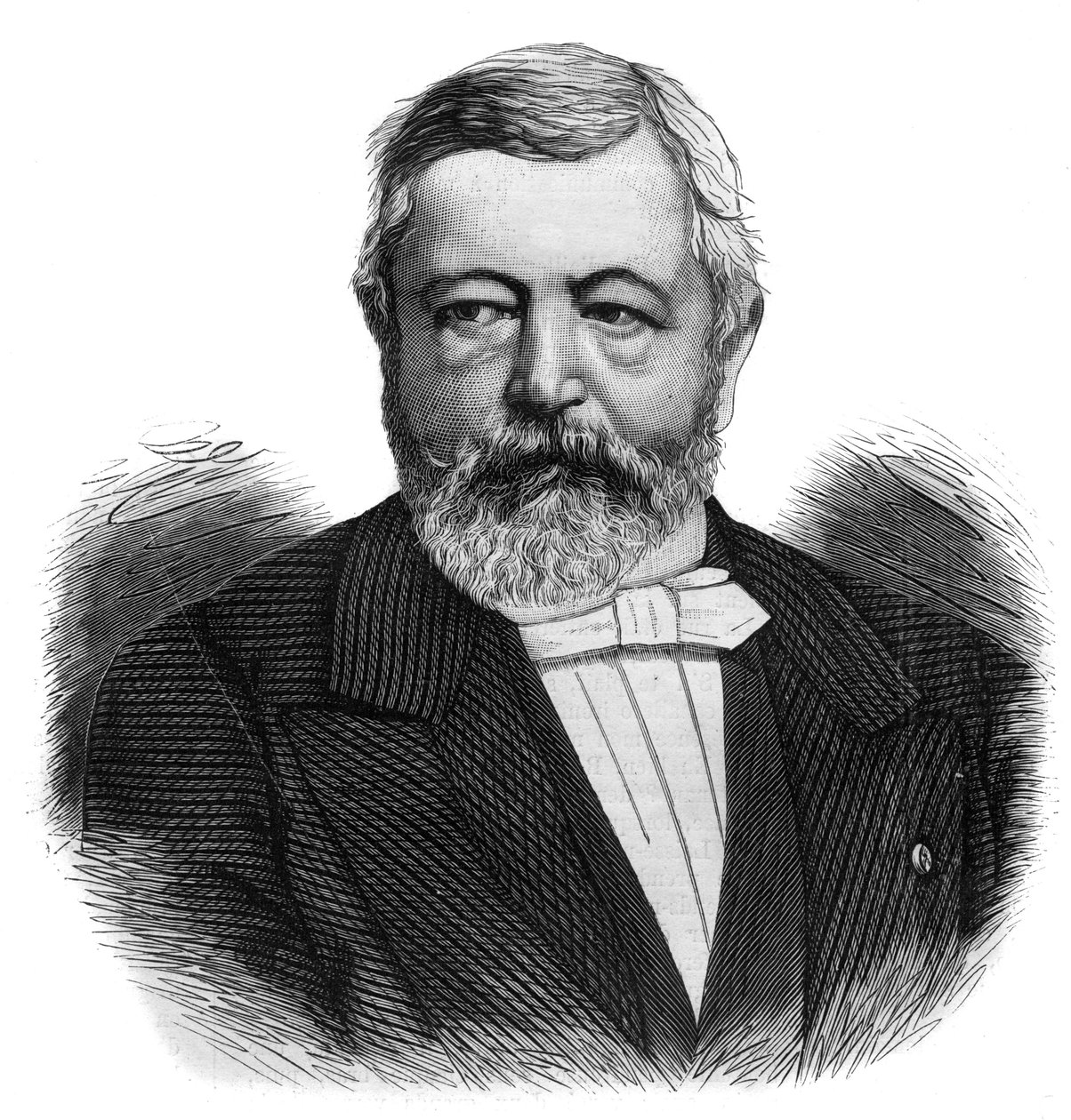 Portrait de Charles de Kerchove par Denterghem (1819-1882) ingénieur et homme politique libéral belge - Unknown artist