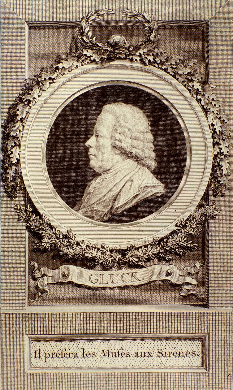 Portrait de Christoph Gluck (1714-1787) compositeur allemand - Unknown artist