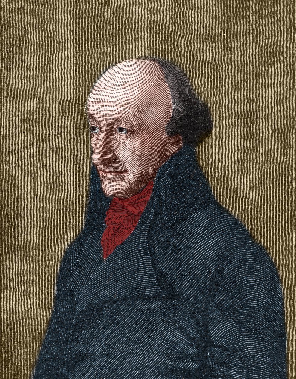 Portrait de Christoph Martin Wieland (1733-1813) poète, traducteur et éditeur allemand. - Unknown artist