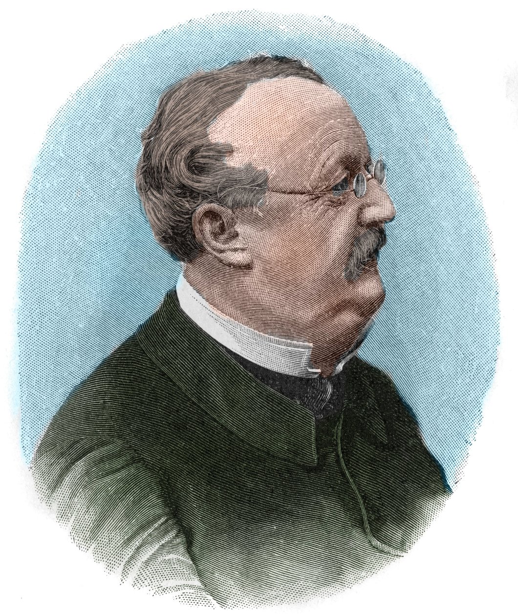Portrait de Conrad (Konrad) Ferdinand Meyer (1825-1898) poète et écrivain suisse en allemand. - Unknown artist
