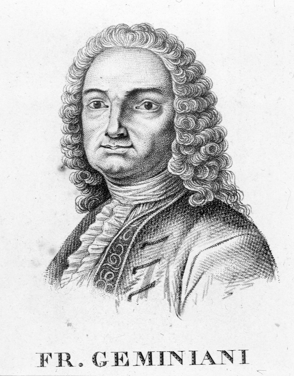 Portrait de Francesco Saverio Geminiani. Musicien italien (Lucca) - Unknown artist