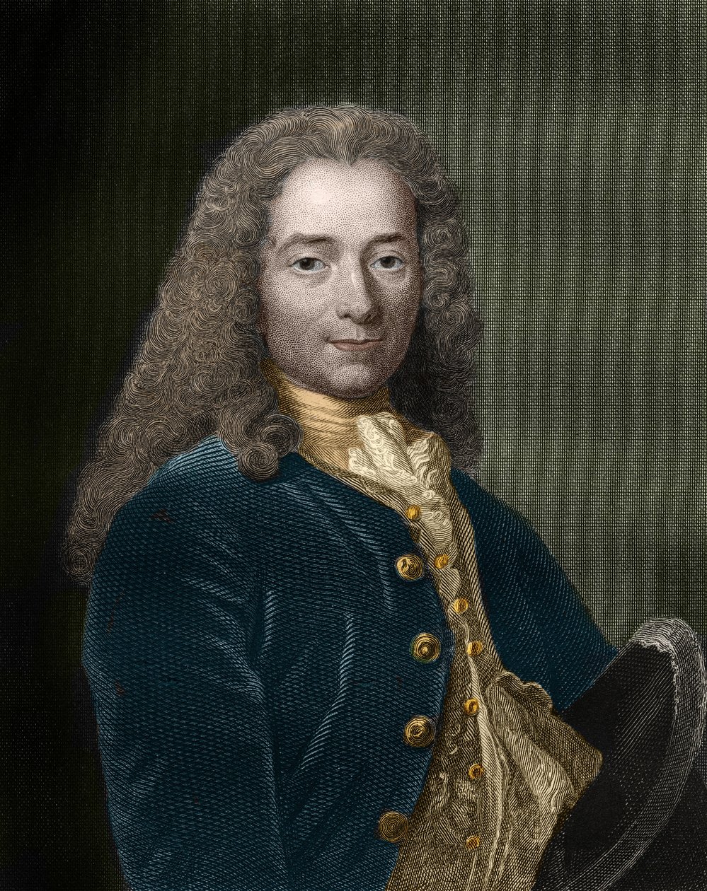 Portrait de François-Marie Arouet, dit Voltaire (1694-1778), écrivain et philosophe français. - Unknown artist