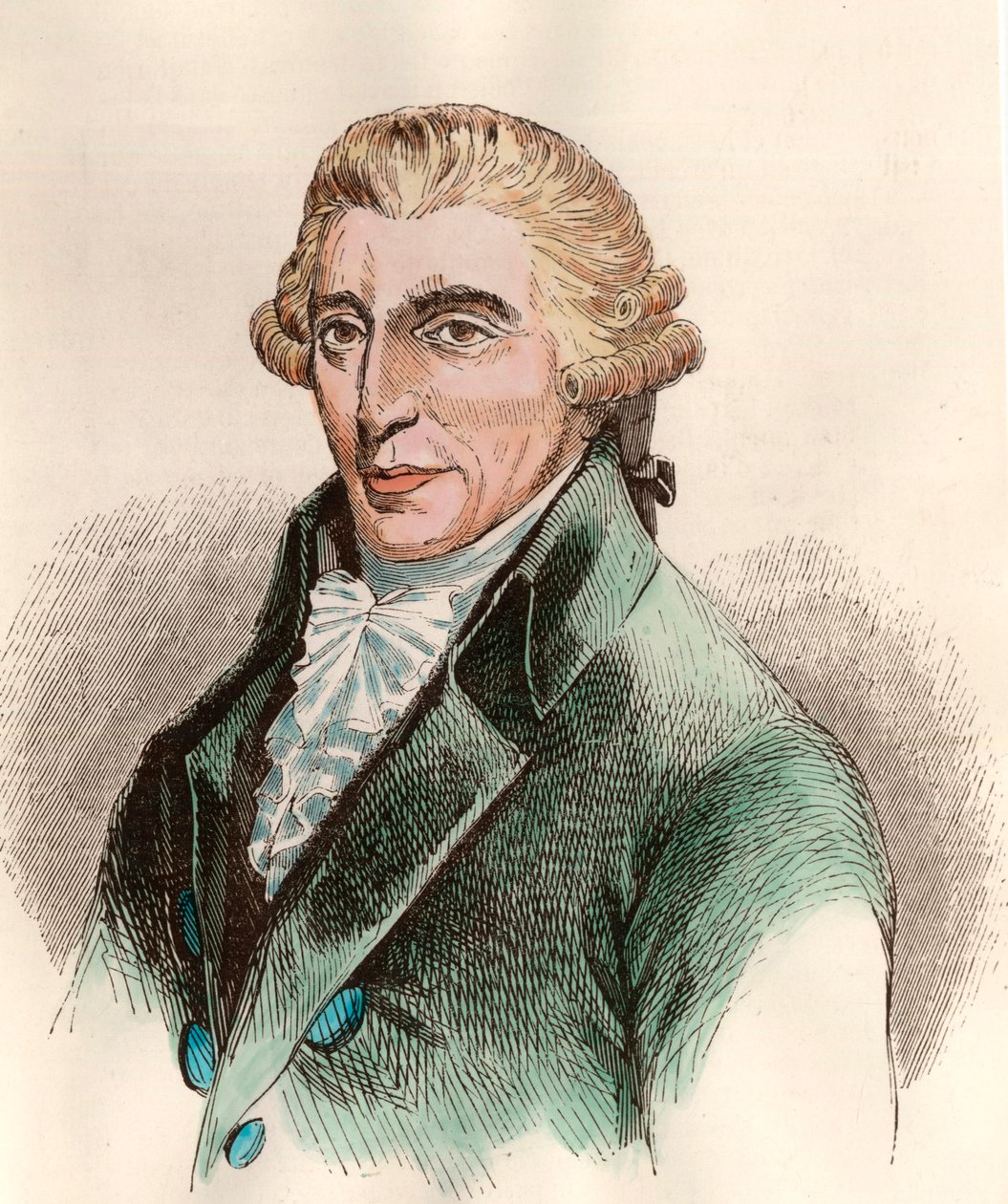 Portrait de Franz Joseph Haydn (1732 - 1809), compositeur autrichien. Gravure du 18ème siècle. - Unknown artist