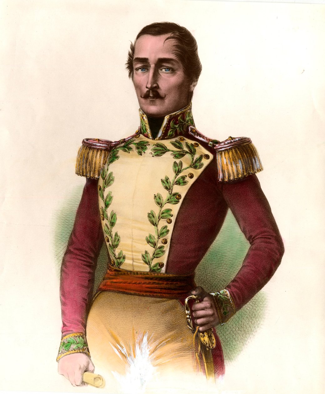 Portrait du général Santander (Francisco de Paula) (1782-1840), militaire et homme d