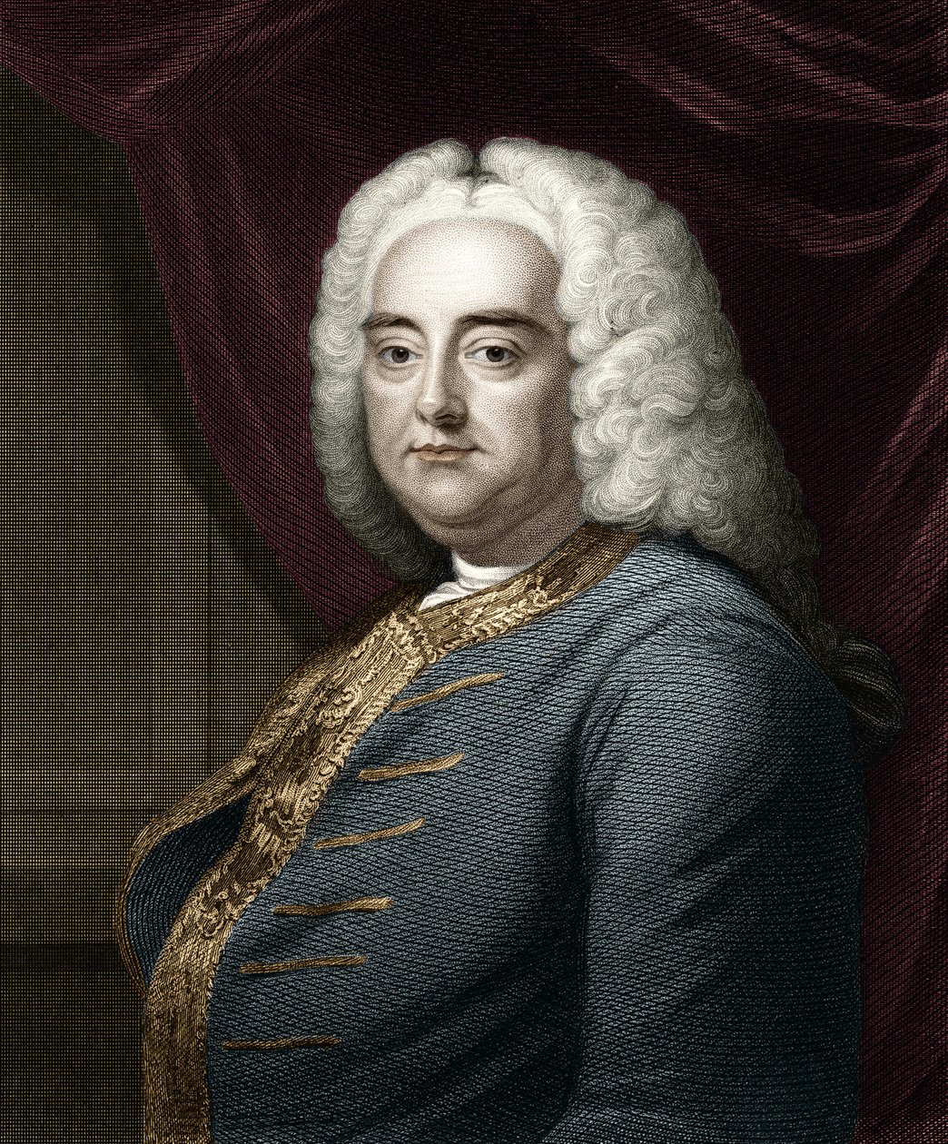 Portrait de George Frederick Handel (Georg Friedrich Handel) - Unknown artist