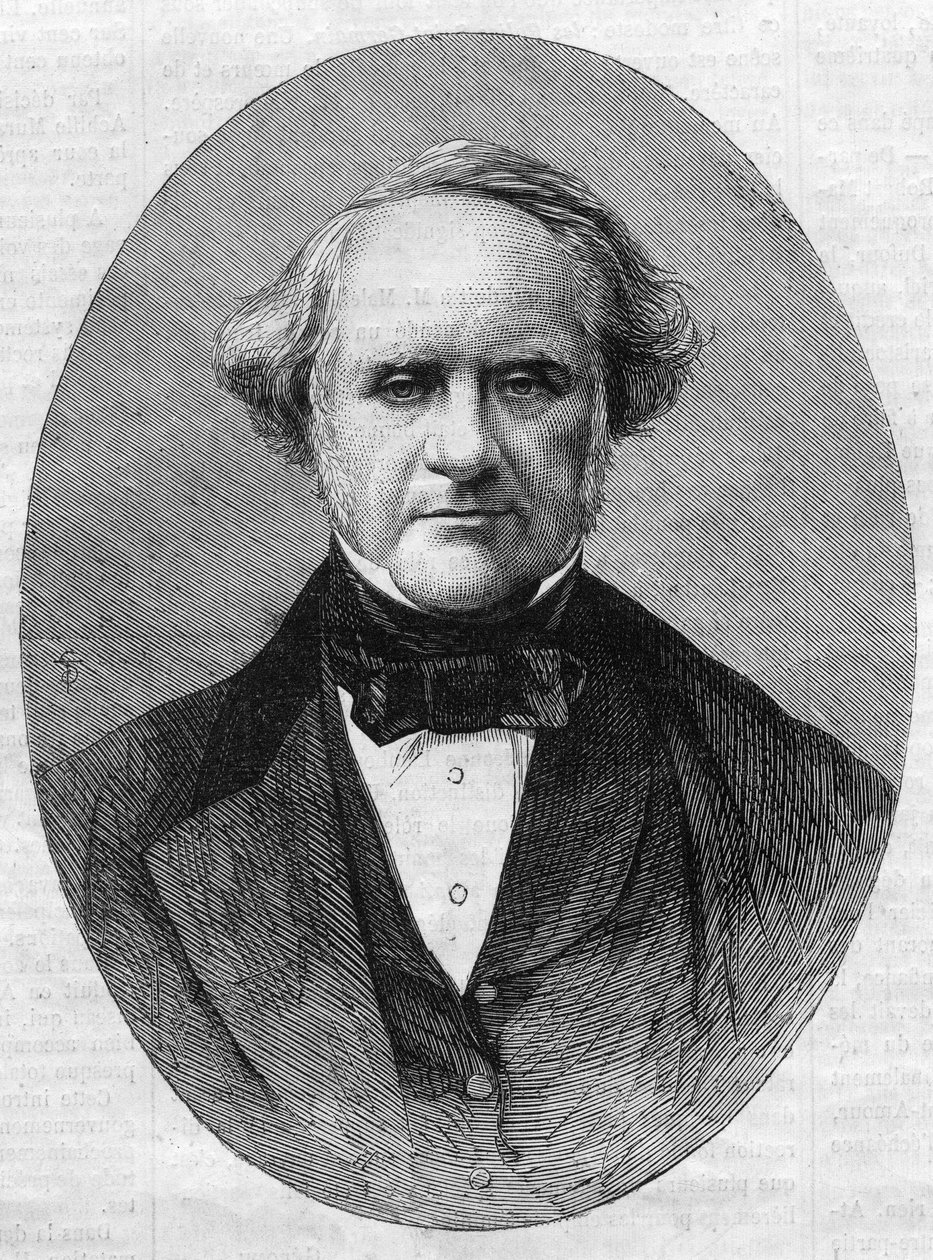 Portrait de George Peabody (1795-1869), entrepreneur et philanthrope, fondateur du Peabody Institute Conservatory de l