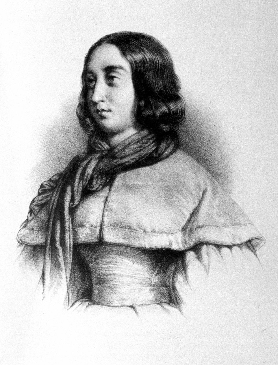 Portrait de George Sand (Aurore Dupin, baronne Dudevant) (1804-1876) - Unknown artist