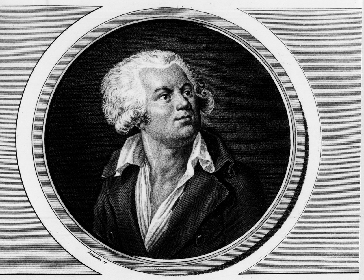 Portrait de Georges Jacques Danton. Gravure dans « Collection complète des tableaux historiques de la Révolution française » - Unknown artist