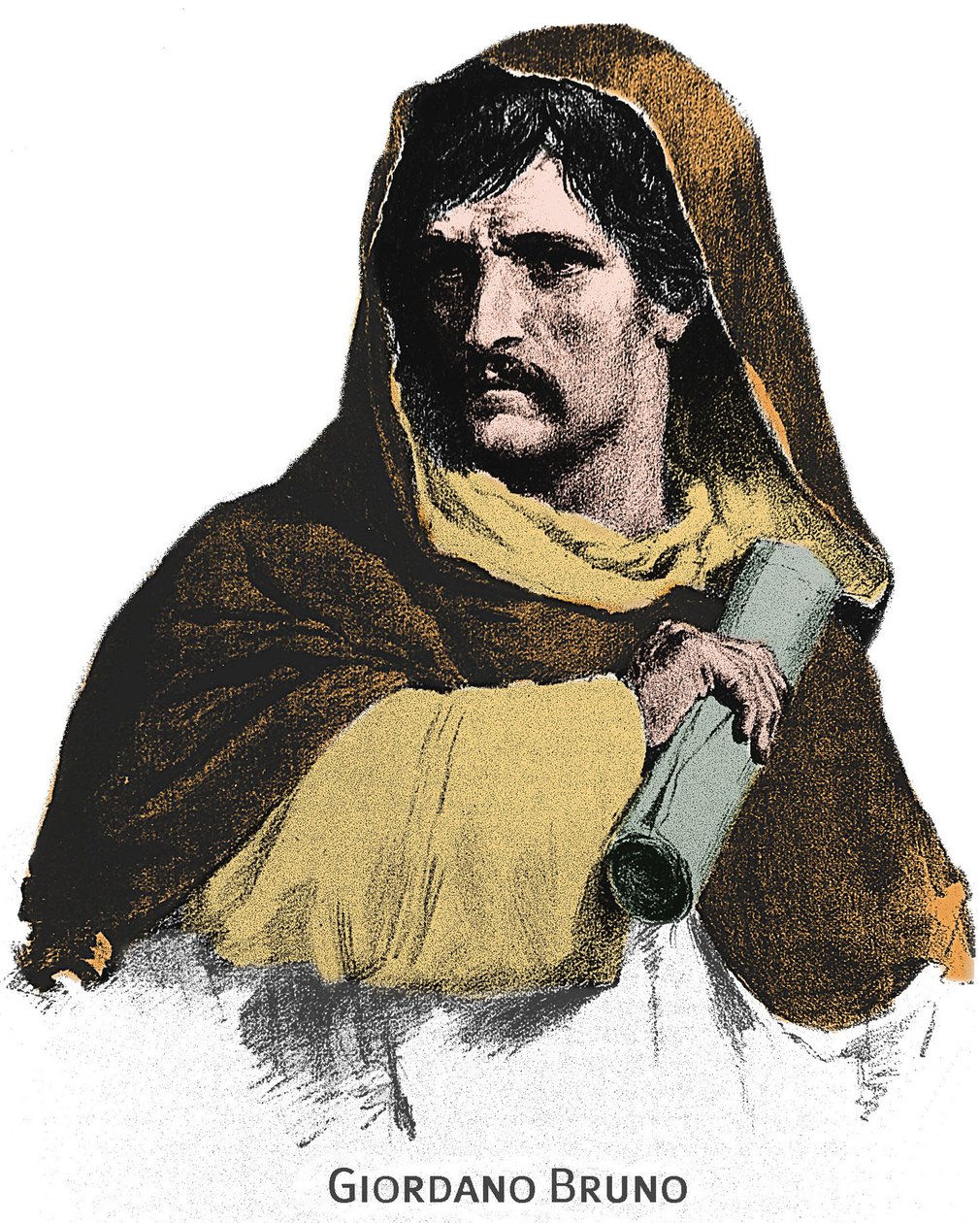 Portrait de Giordano Bruno (1548-1600). - Unknown artist