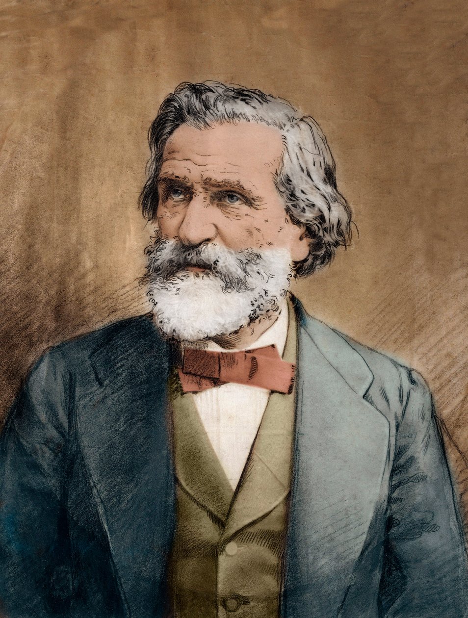 Portrait de Giuseppe Verdi (1813-1901) vers 1887 - Unknown artist