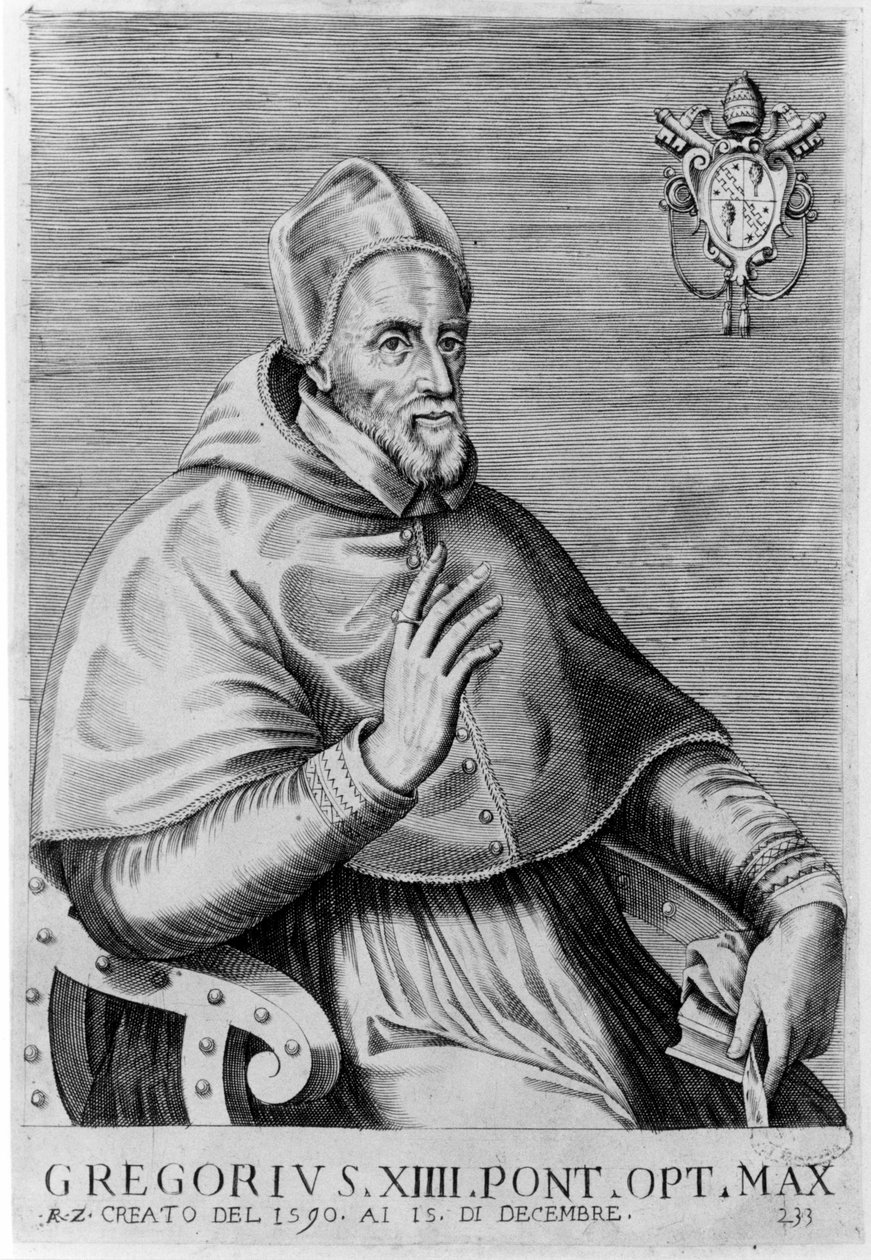 Portrait de Grégoire XIV (1535 - 1591) - Unknown artist