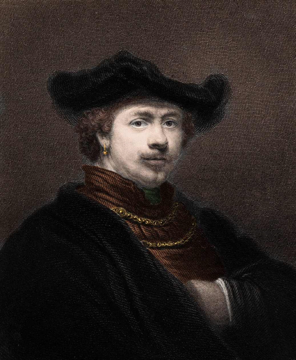 Portrait de Harmenszoon van Rijn Rembrandt (gravure) - Unknown artist