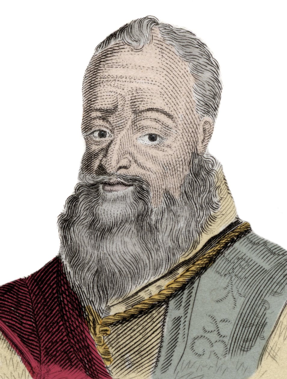 Portrait de Henri Percy (Henry Percy) (1564-1632), 9e comte de Northumberland, surnommé le Comte Sorcier, emprisonné pour sa participation à la Conspiration des Poudres (1605). Gravure du 19e siècle - Unknown artist