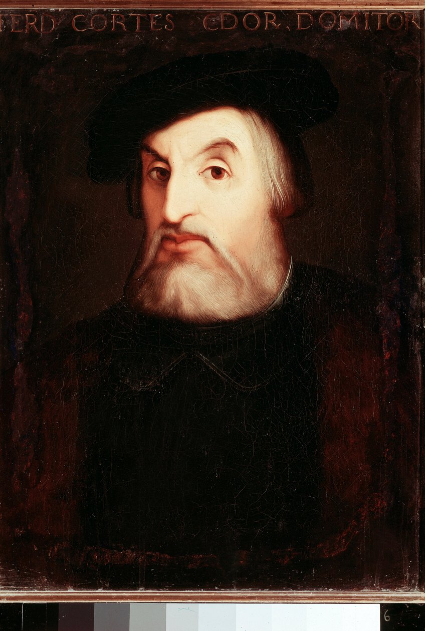 Portrait de Hernan Cortes (1485-1547), conquistador espagnol du Mexique - Unknown artist