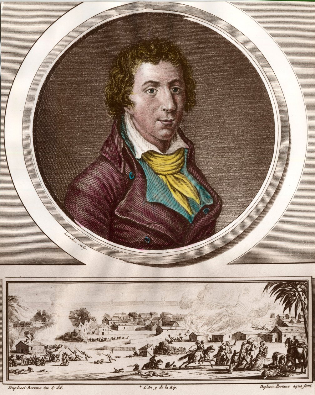 Portrait de Jacques Pierre Brissot de Warville (gravure du 18e siècle) - Unknown artist
