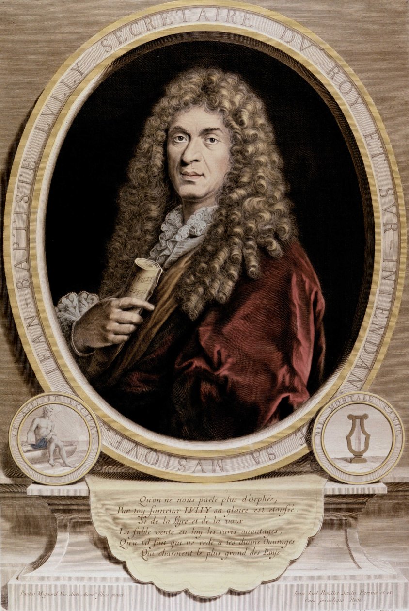 Portrait de Jean Baptiste Lully (Giovanni Battista Lulli) (1632-1687). - Unknown artist