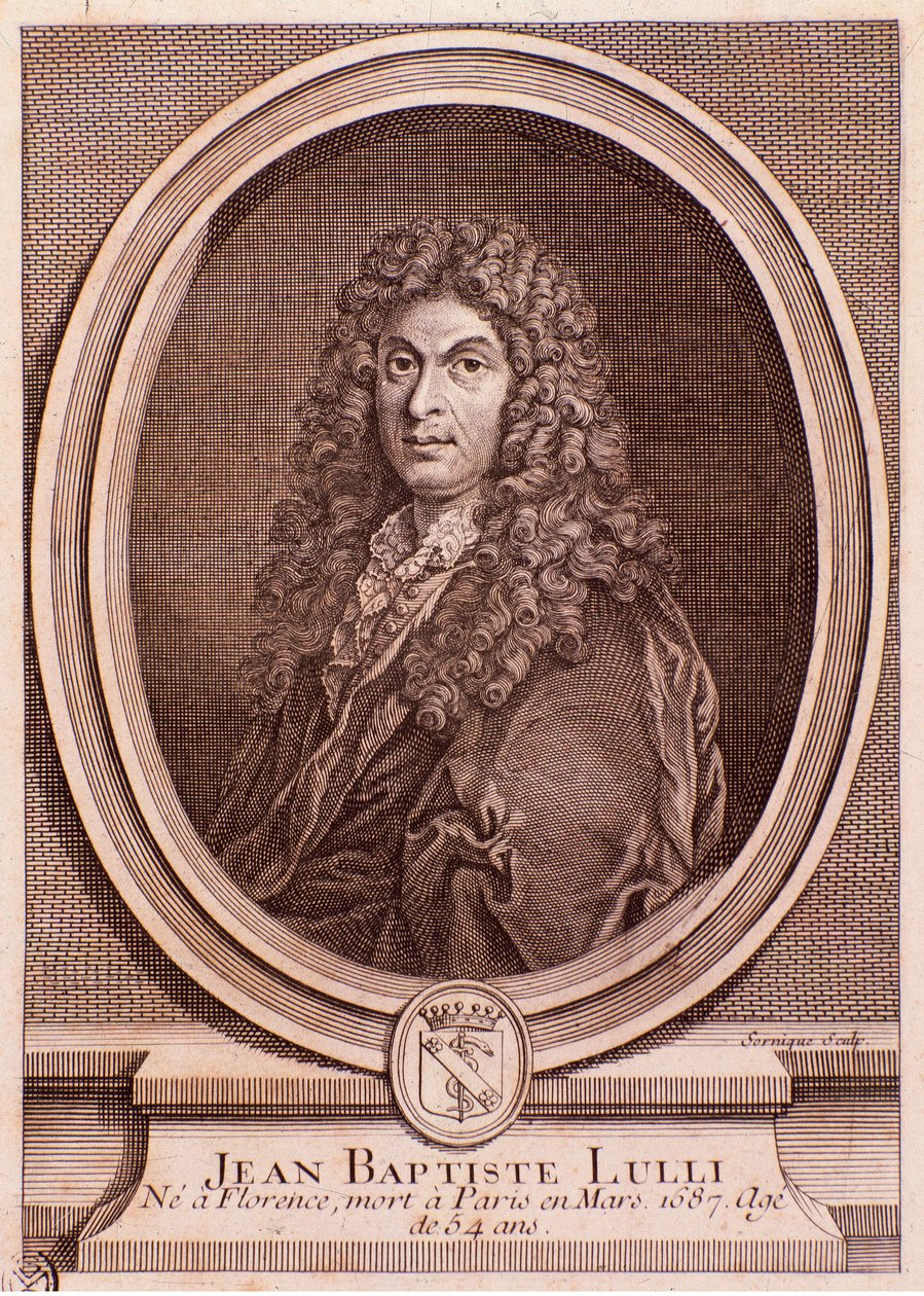 Portrait de Jean Baptiste Lully (gravure) - Unknown artist
