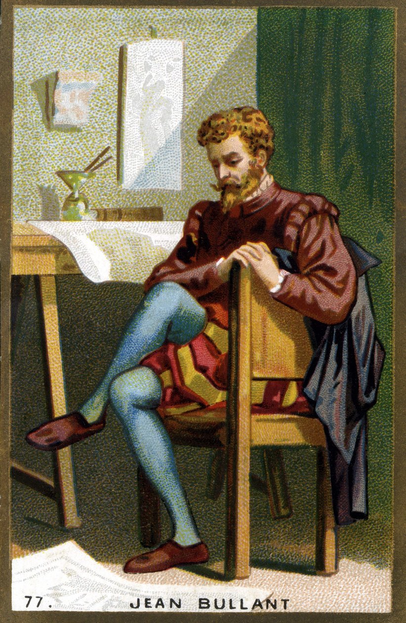 Portrait de Jean Bullant (1520 - 1578) architecte, designer et théoricien français. Chromolithographie du 19ème siècle - Unknown artist