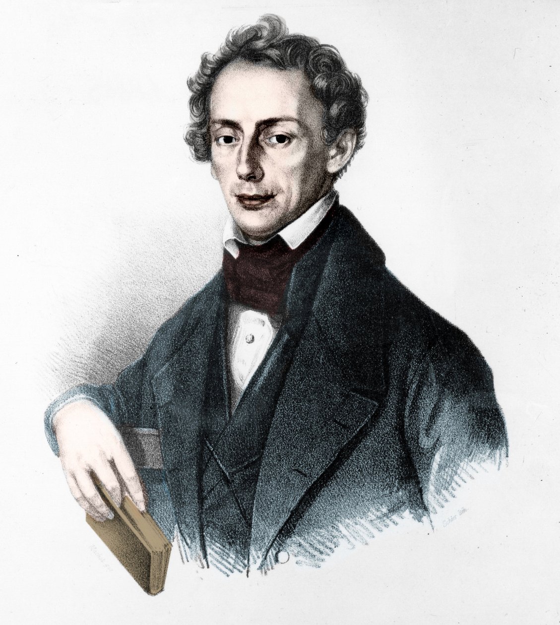 Portrait de Johann Christian Doppler (1803-1853). Physicien autrichien. Gravure du 19ème siècle. - Unknown artist