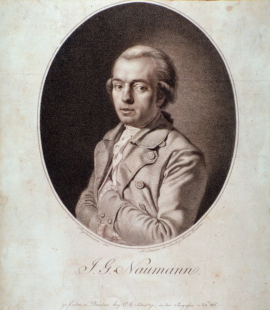 Portrait de Johann Gottlieb Naumann (gravure) - Unknown artist
