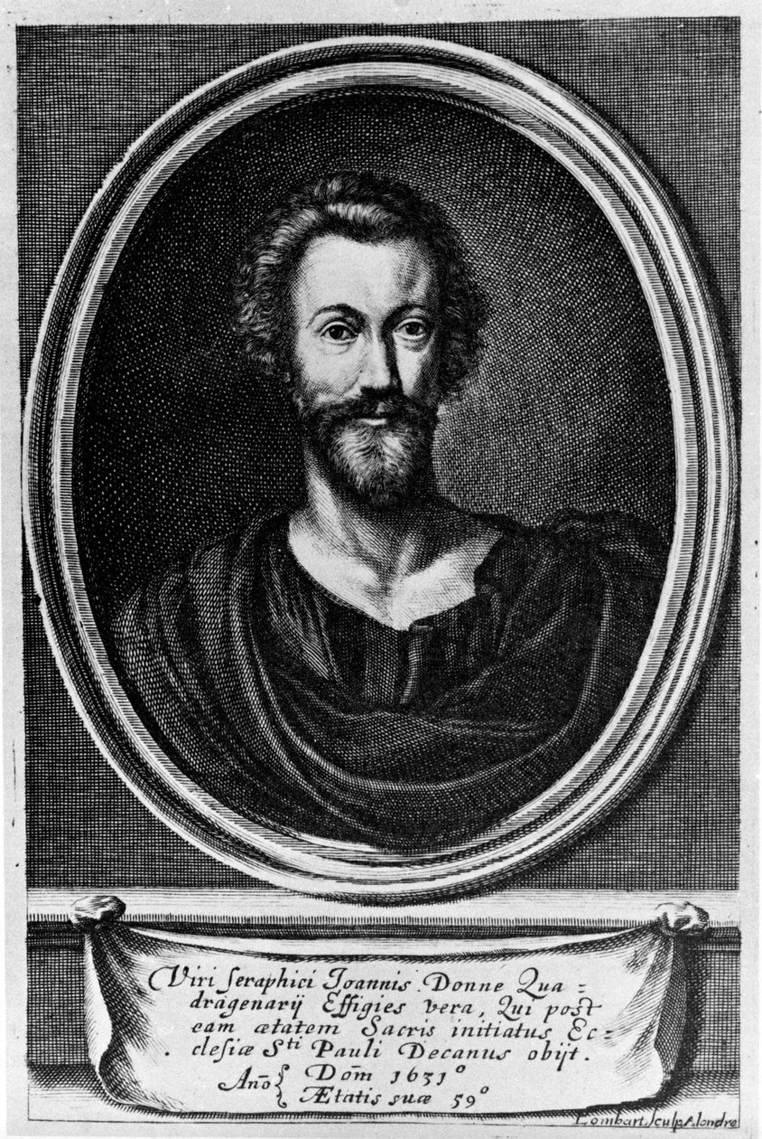 Portrait de John Donne (1572-1631) poète anglais. - Unknown artist