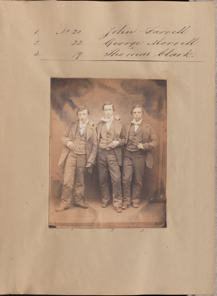 [Portrait de John Farrell, George Morrell et Thomas Clark]. - Unknown artist