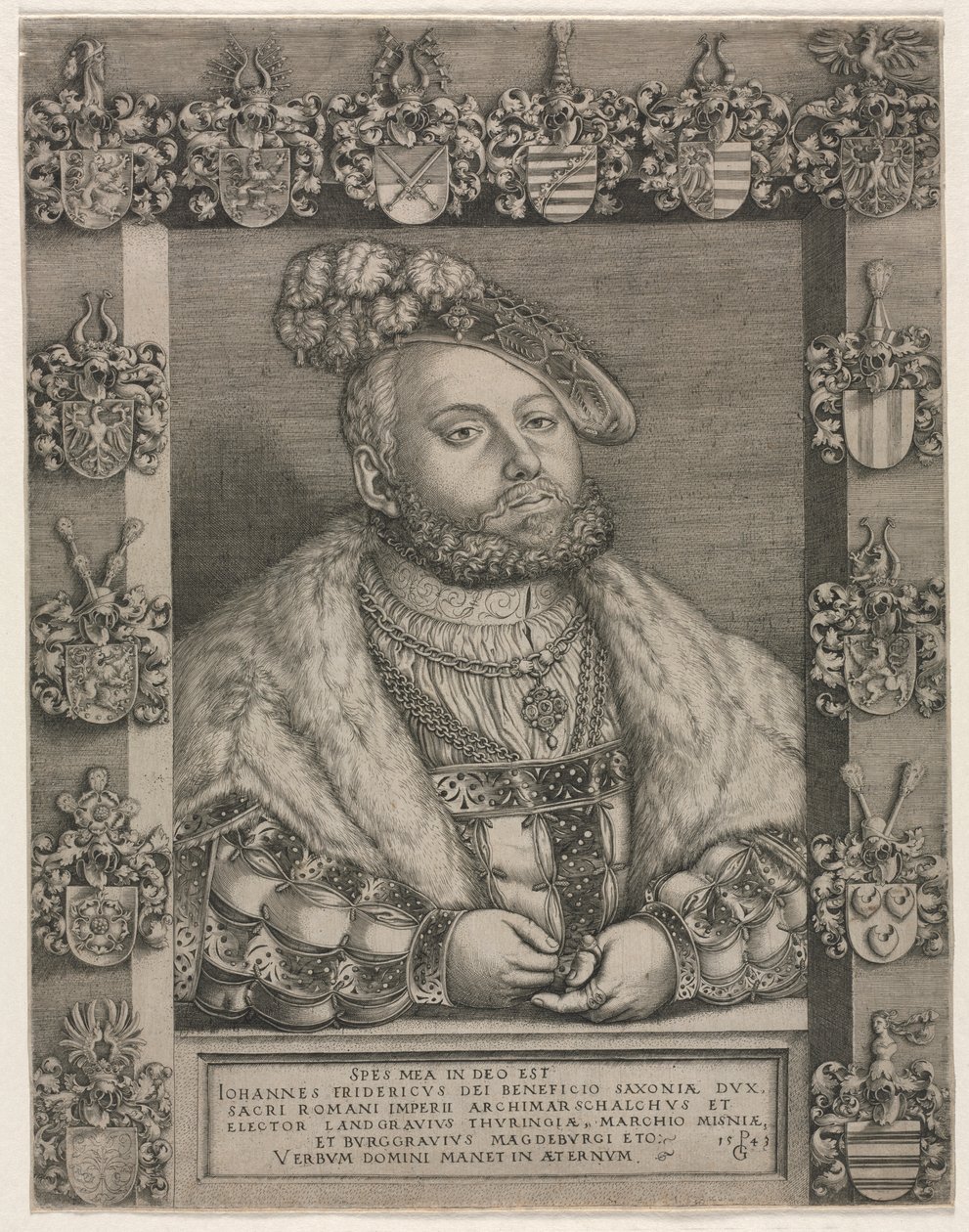 Portrait de Jean Frédéric Ier, "Le Magnanime," Électeur de Saxe - Unknown artist