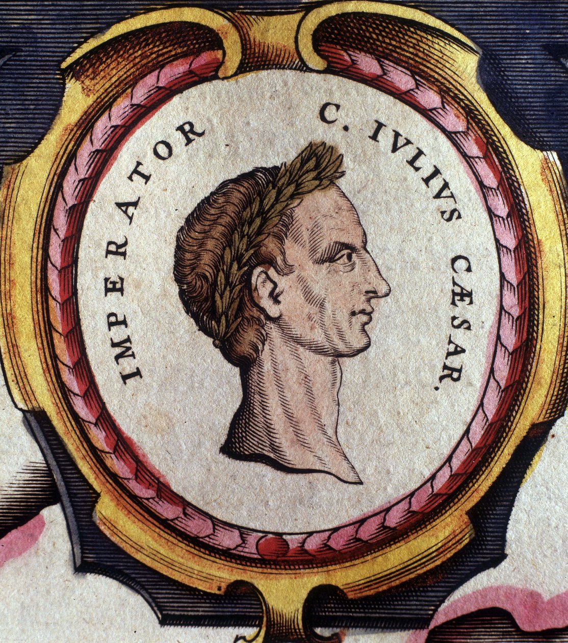 Portrait de Jules César (101 - 44 av. J.-C.), général et homme politique romain. Gravure de la fin du XVIIIe siècle. Milan. - Unknown artist