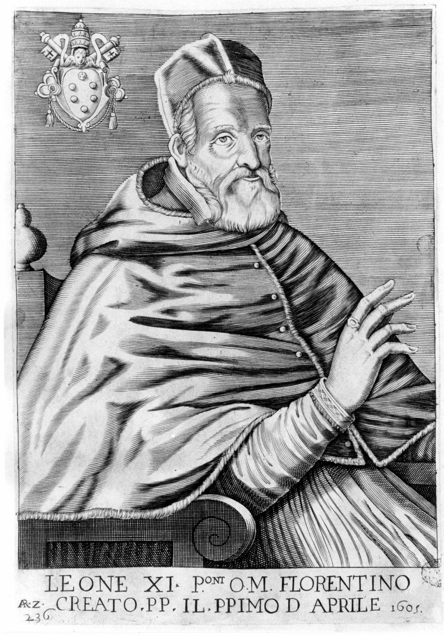 Portrait de Léon XI (Alexandre de Médicis) (1535 - 1605) - Unknown artist