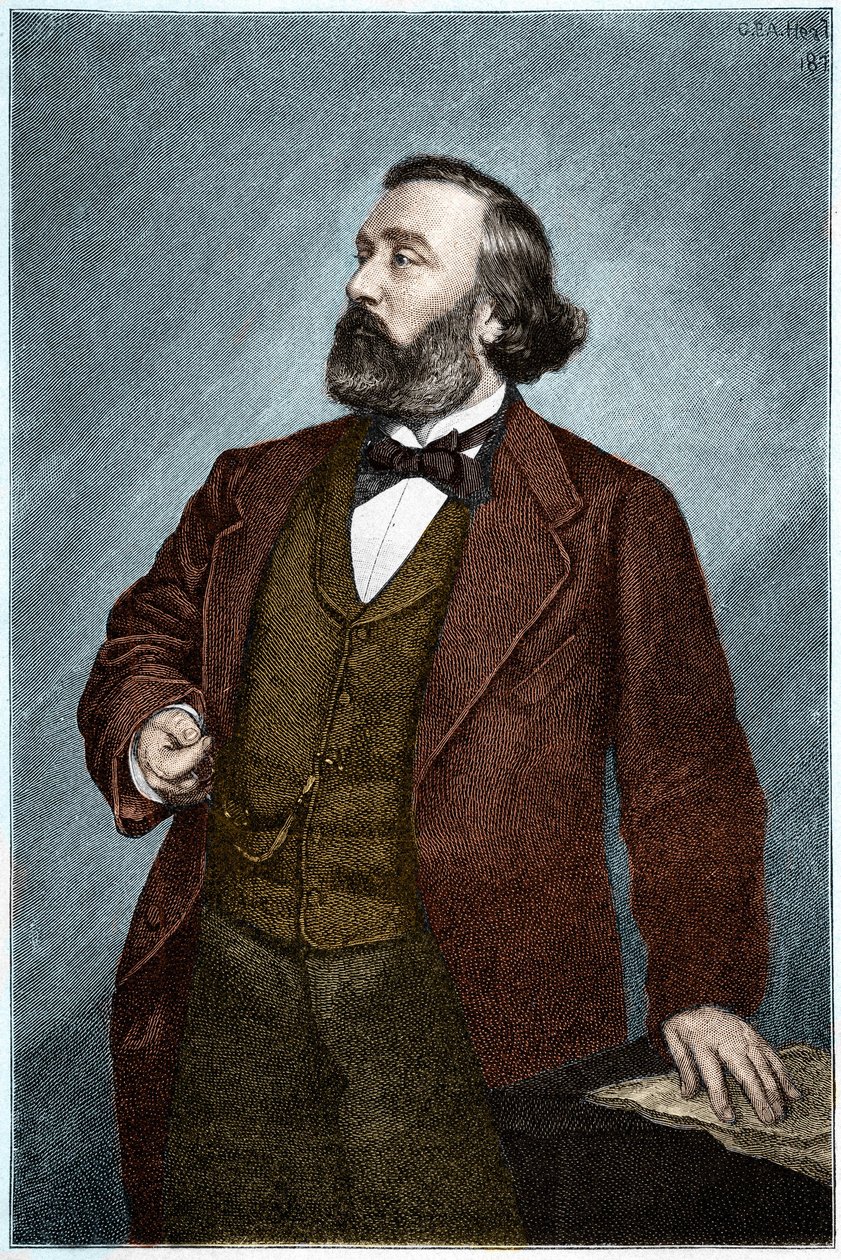 Portrait de Léon Gambetta (1838-1882), homme politique français. - Unknown artist