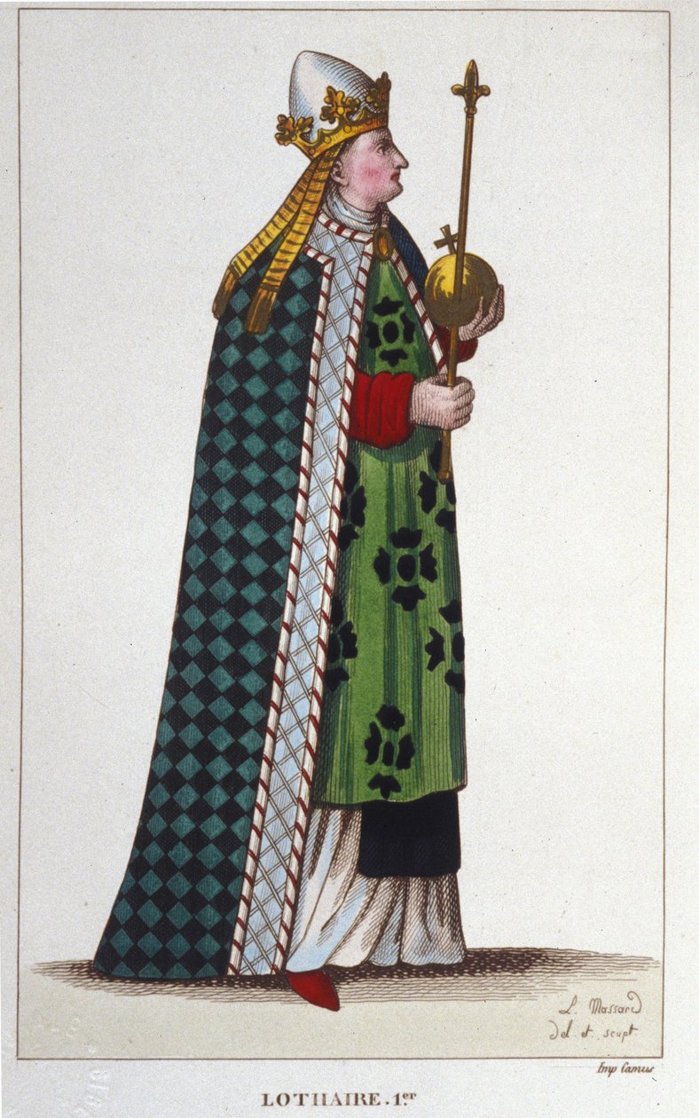 Portrait de Lothaire Ier (795-855), Empereur d