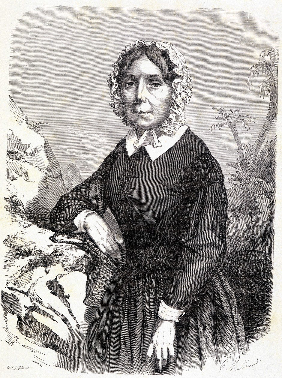 Portrait de Madame Ida Pfeiffer (1798-1858), voyageuse autrichienne - Unknown artist