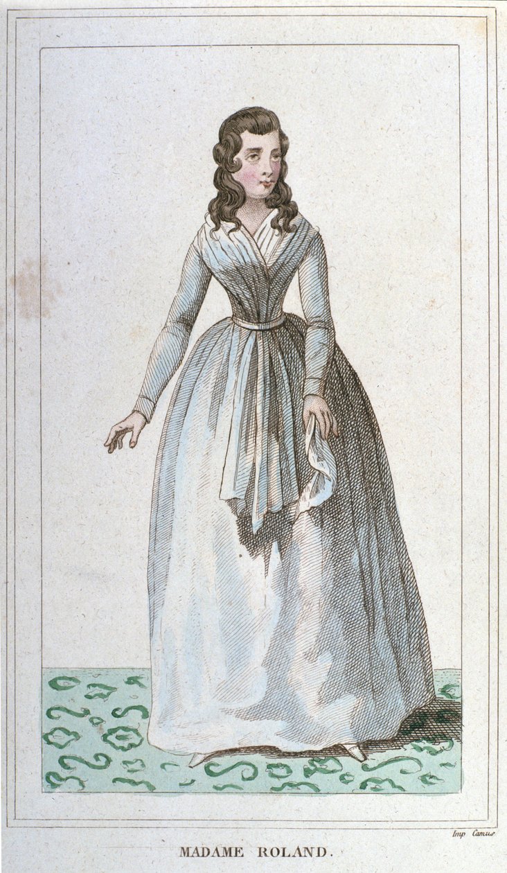Portrait de Madame Roland, femme politique française (1754 - 1793). - Unknown artist