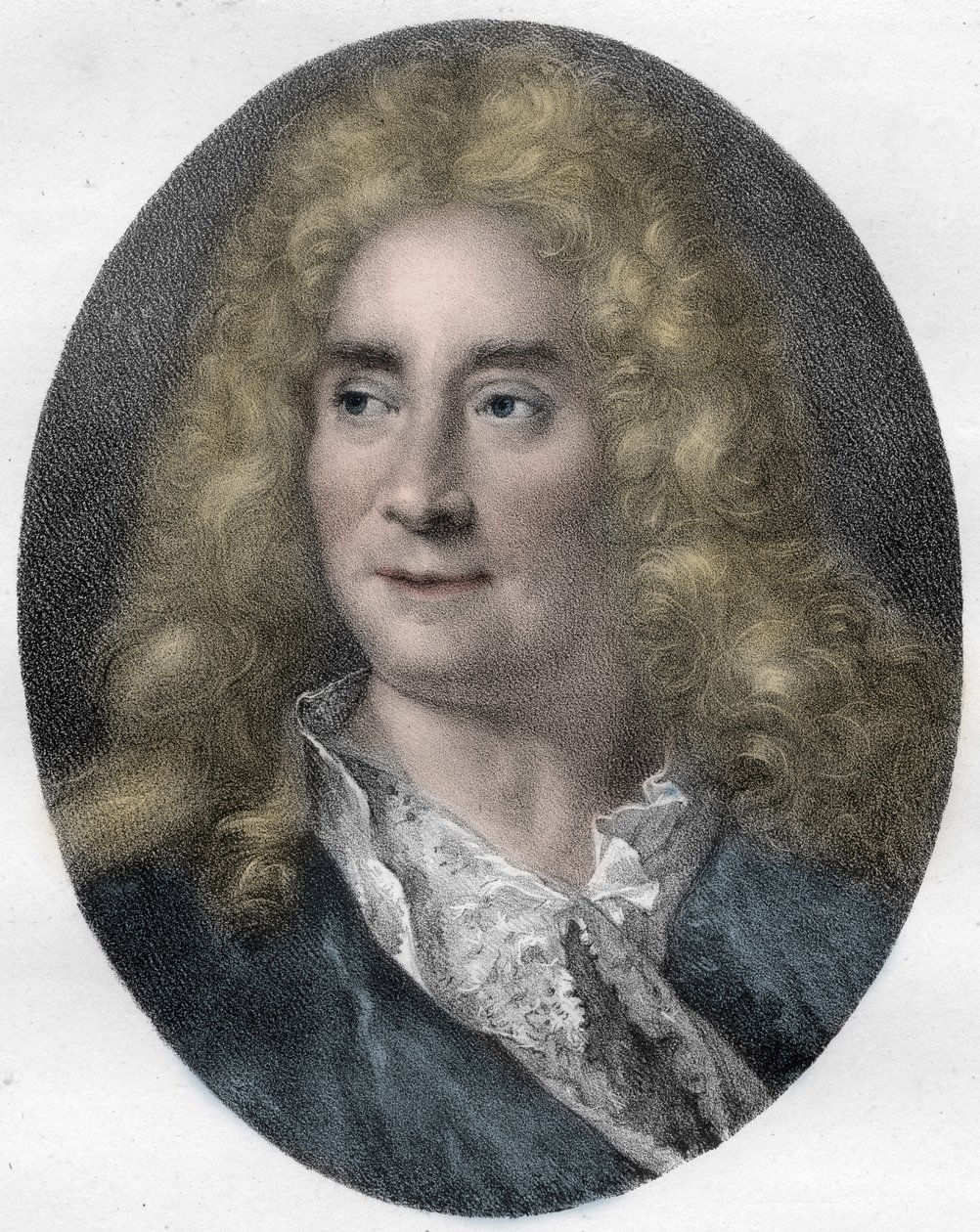 Portrait de Michel Boyron (Michel Baron), acteur et dramaturge anglais (1653-1729) - gravure - Unknown artist