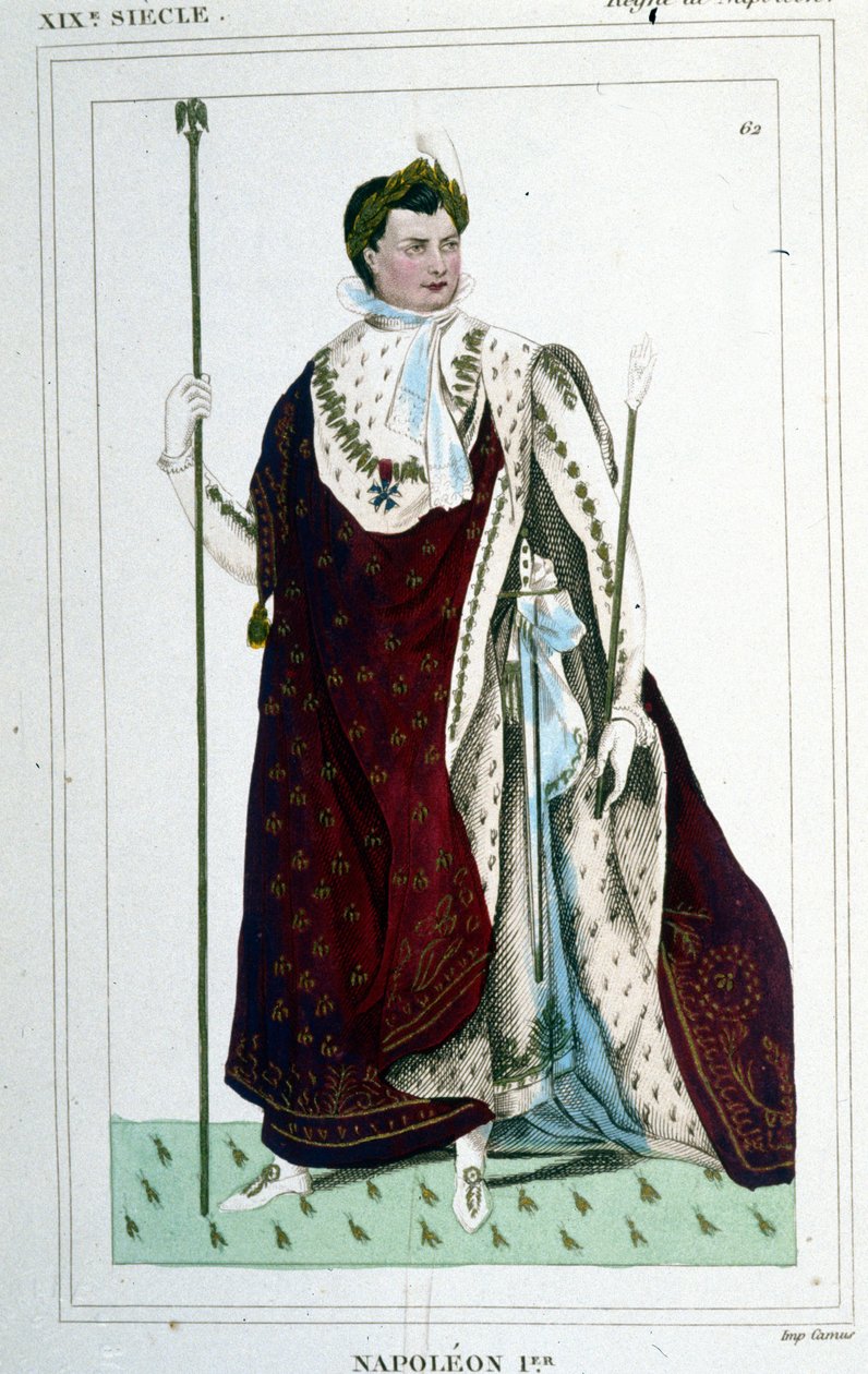 Portrait de Napoléon Ier (1769 - 1821) en costume d