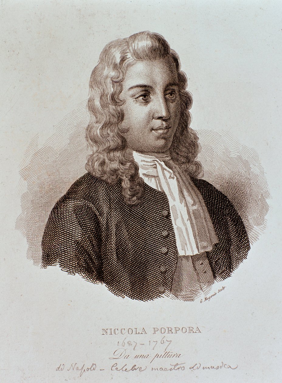 Portrait de Niccola Porpora (gravure) - Unknown artist