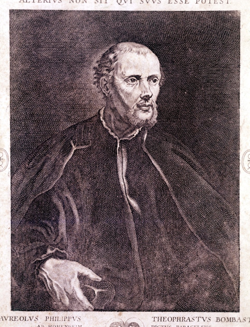 Portrait de Philipp Aureolus Theophrast Bombast von Hohenheim Paracelsus - Unknown artist