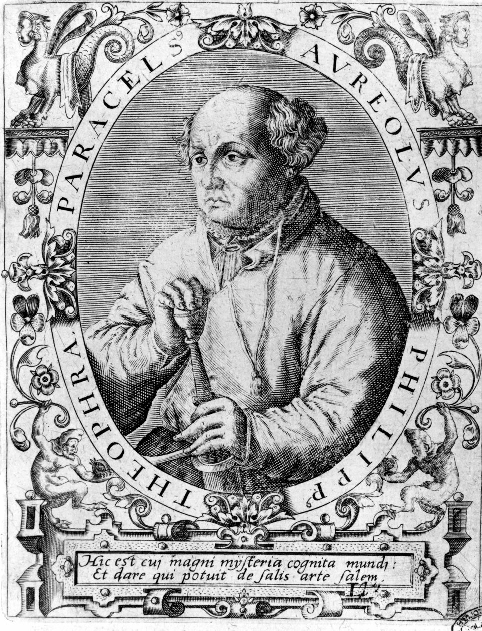 Portrait de Philippus Aureolus Theophrastus Bombastus von Hohenheim Paracelsus - Unknown artist