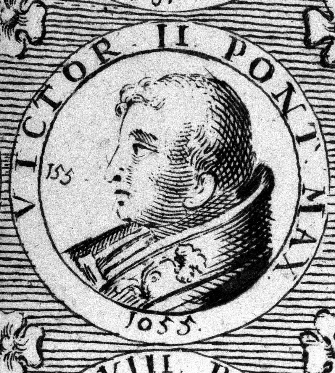 Portrait du Pape Victor II (ou Victor 2 mort en 1057). - Unknown artist
