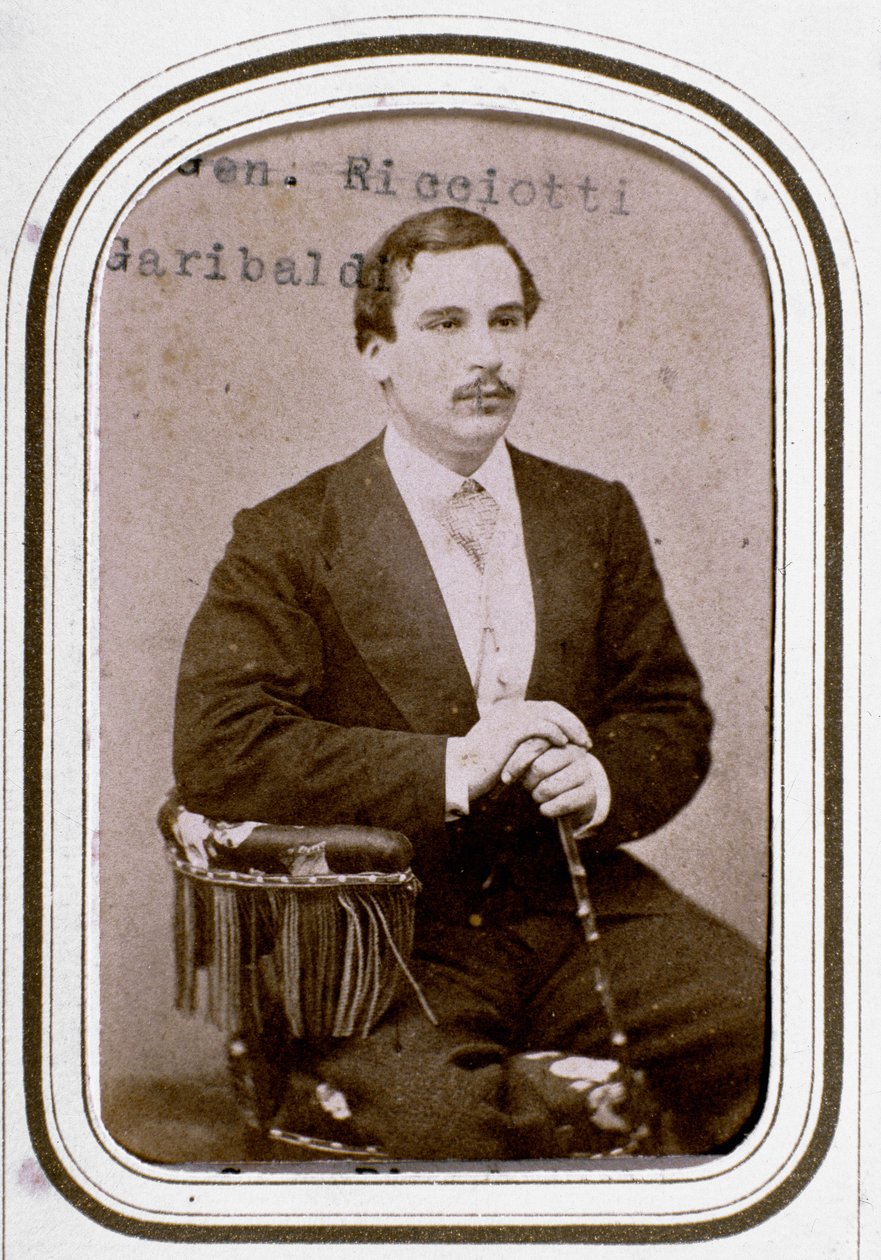 Portrait de Ricciotti Garibaldi (1847-1924), fils du patriote italien Giuseppe Garibaldi et de sa première épouse Anita - Unknown artist