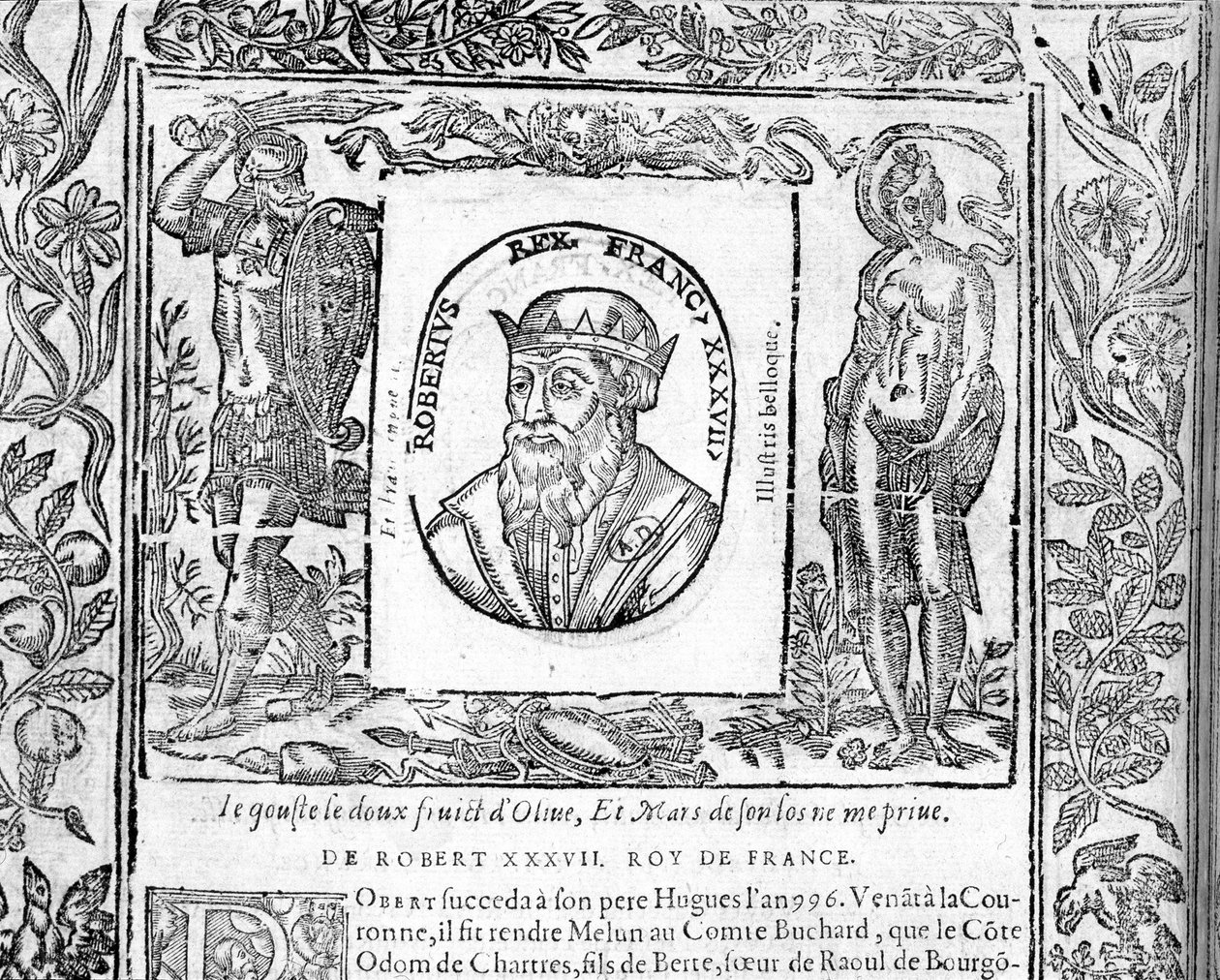 Portrait de Robert le Pieux, roi de France de 996 à 1031 - Unknown artist
