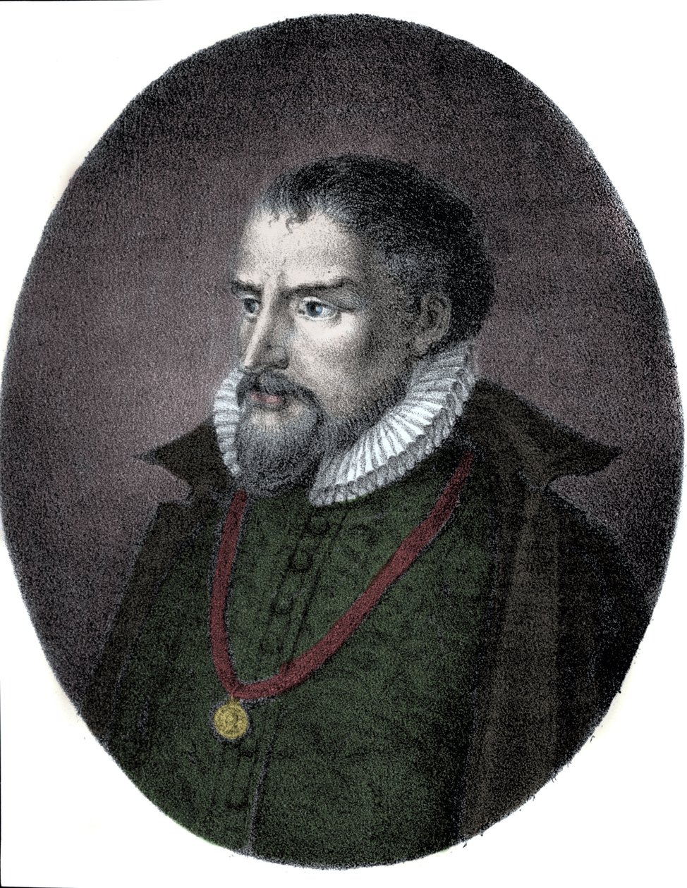 Portrait de Roland de Lassus (Orlandus ou Orlando di Lasso, vers 1531-1594), compositeur franco-flamand - Unknown artist