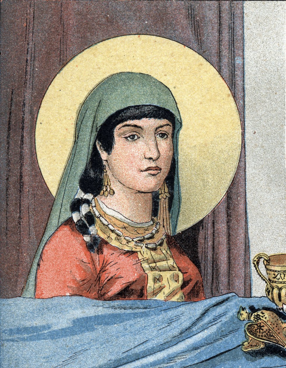 Portrait de Sainte Clotilde, reine des Francs (v. 475-545), épouse de Clovis Ier - Unknown artist