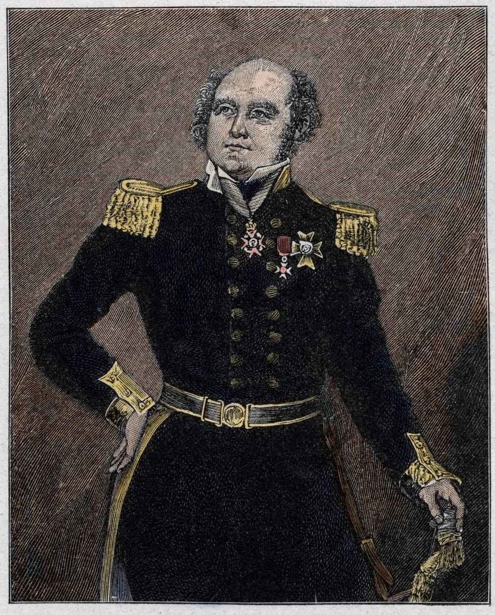 Portrait de Sir John Franklin (1786-1847), officier de marine et explorateur britannique - Unknown artist