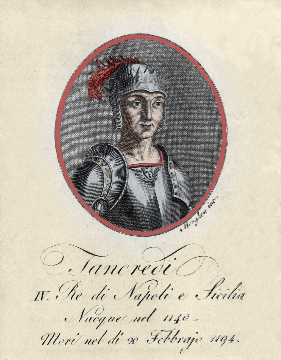 Portrait de Tancrède de Lecce, roi de Sicile et de Naples - Unknown artist