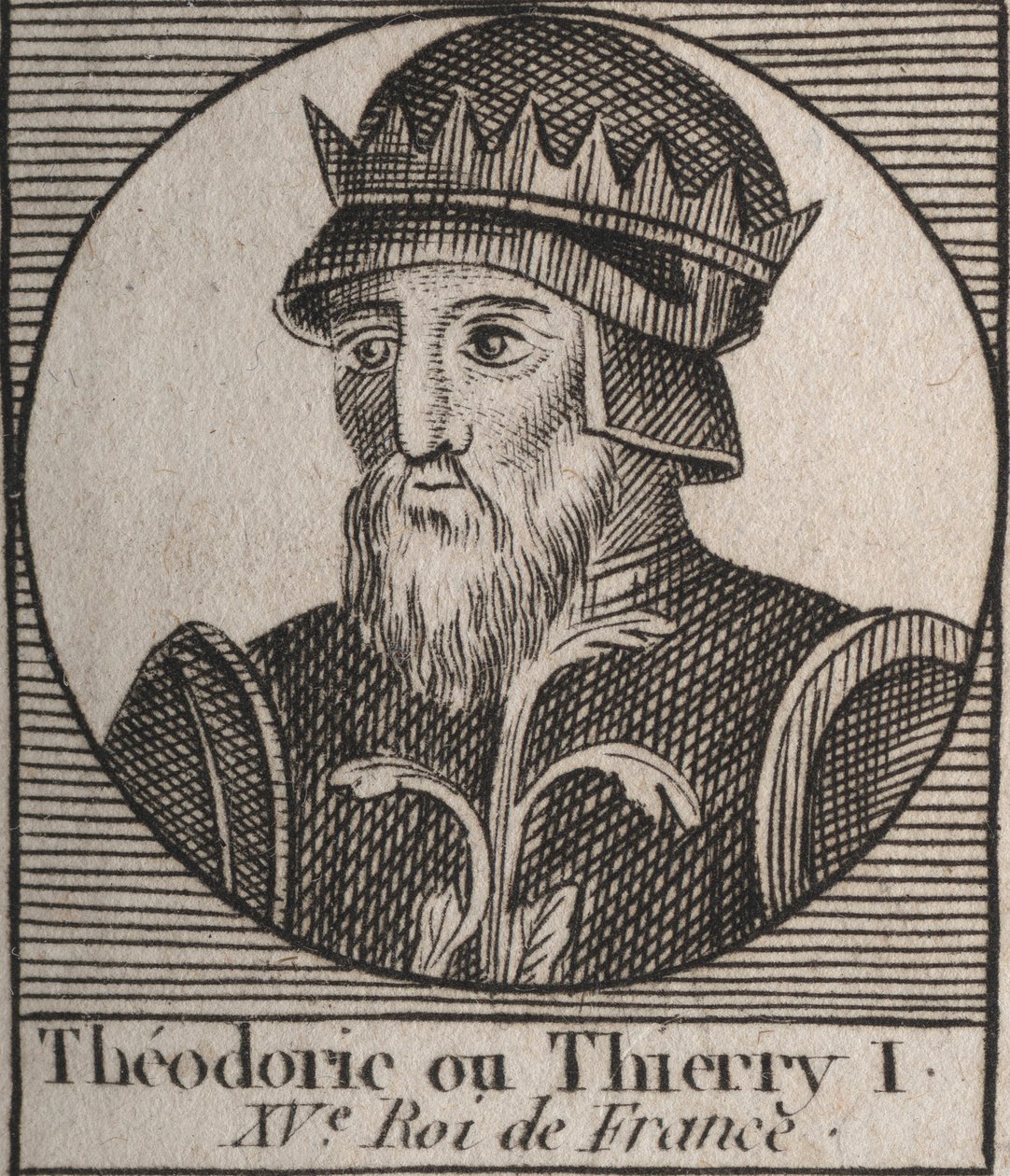 Portrait de Thierry III - Unknown artist