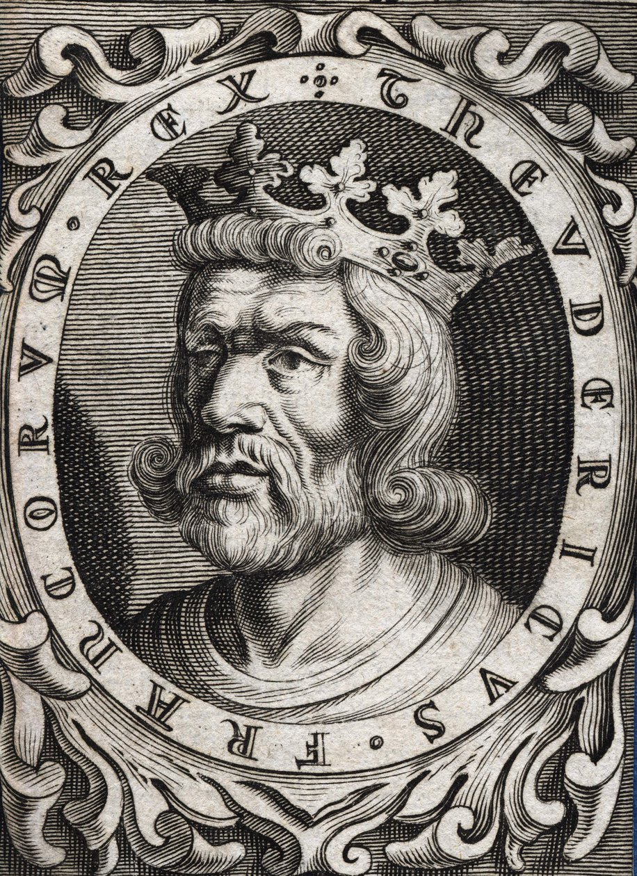Portrait de Thierry I (? - 533), roi d