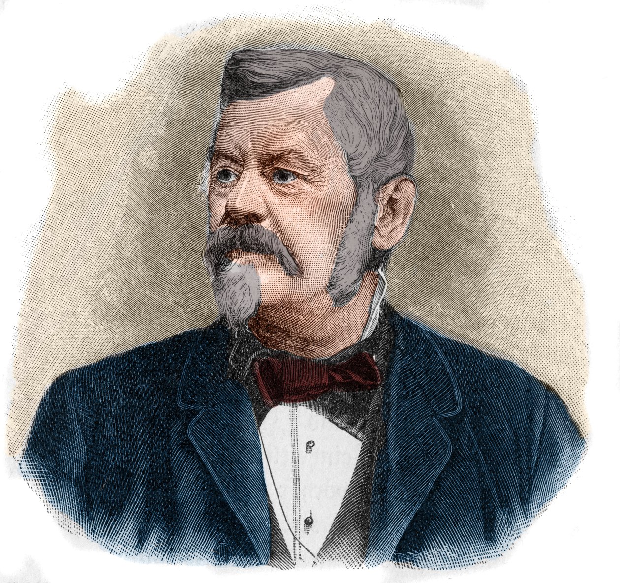 Portrait de Wilhelm Jordan (1842-1899) géodésiste allemand. - Unknown artist