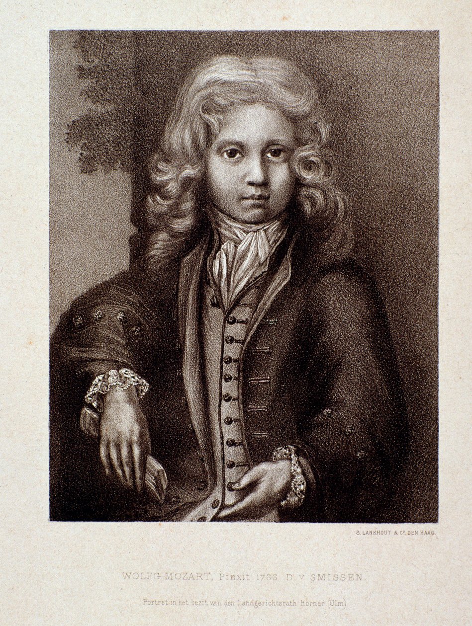 Portrait de Wolfgang Amadeus Mozart, enfant (Gravure) - Unknown artist