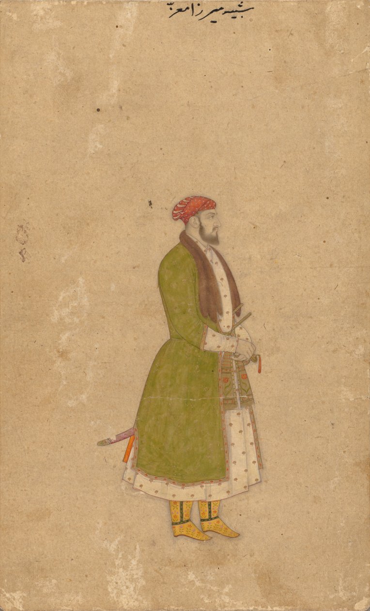 Portrait du courtisan Mirza Muizz - Unknown artist